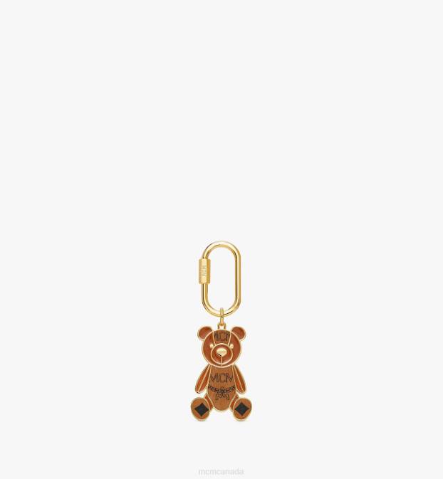 MCM Women Bear Metal Charm 6TTF475 Accessories Cognac