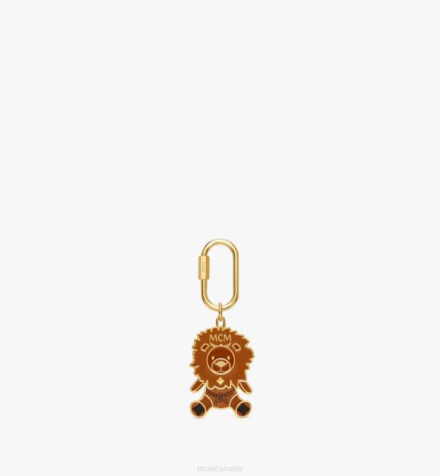 MCM Women Lion Metal Charm 6TTF468 Accessories Cognac