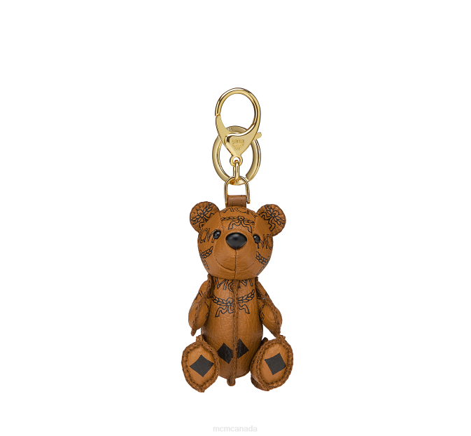 MCM Women Park Bear Charm 6TTF457 Accessories Cognac