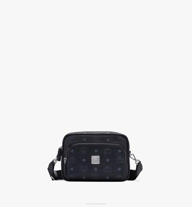 MCM Women Aren Crossbody in Visetos 6TTF84 Bags Black