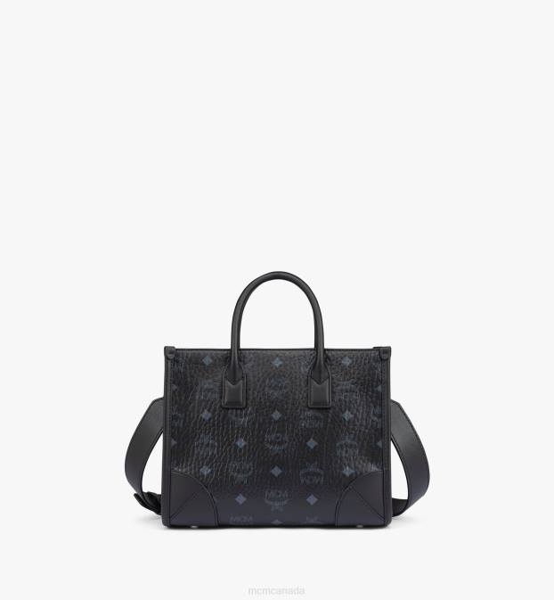 MCM Women Munchen Tote in Visetos 6TTF51 Bags Black