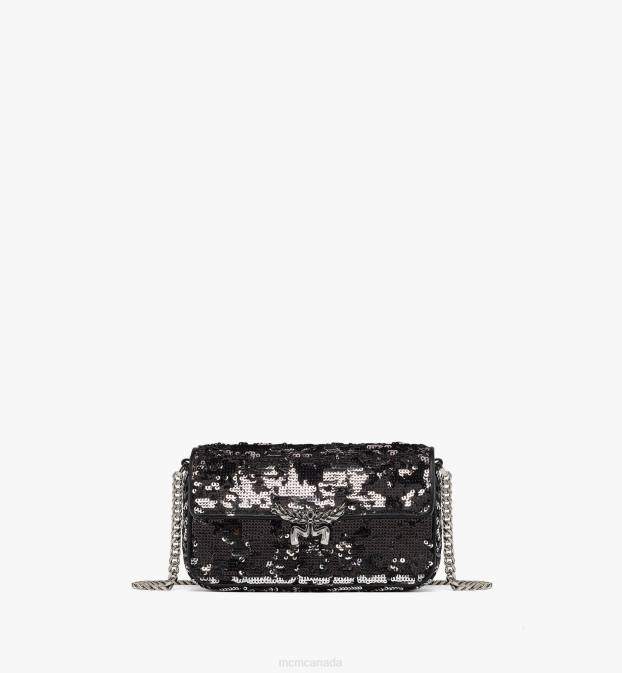 MCM Women Himmel Sequin Shoulder Bag 6TTF178 Bags Silver