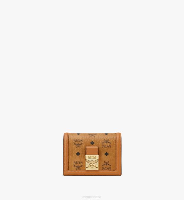 MCM Women Tracy Wallet in Visetos 6TTF338 Bags Cognac