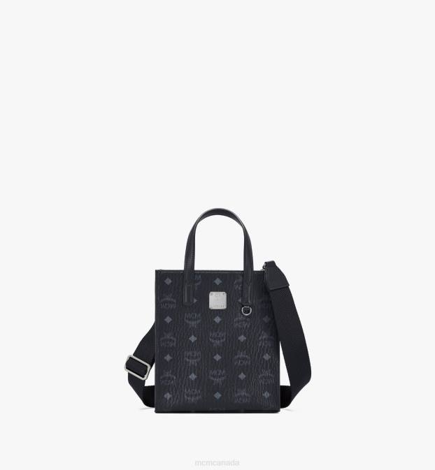 MCM Women Aren Tote in Visetos 6TTF246 Bags Black