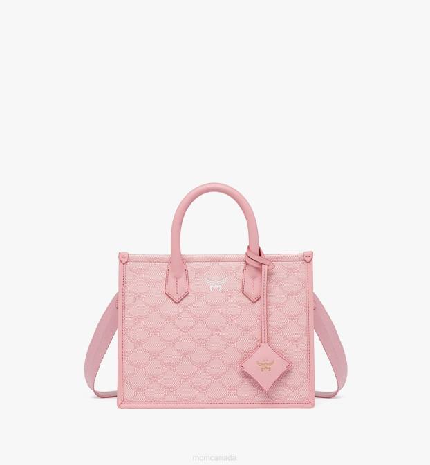 MCM Women Himmel Tote in Lauretos 6TTF211 Bags Silver Pink