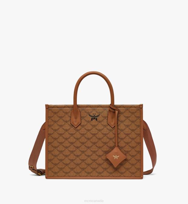 MCM Women Himmel Tote in Lauretos 6TTF214 Bags Cognac